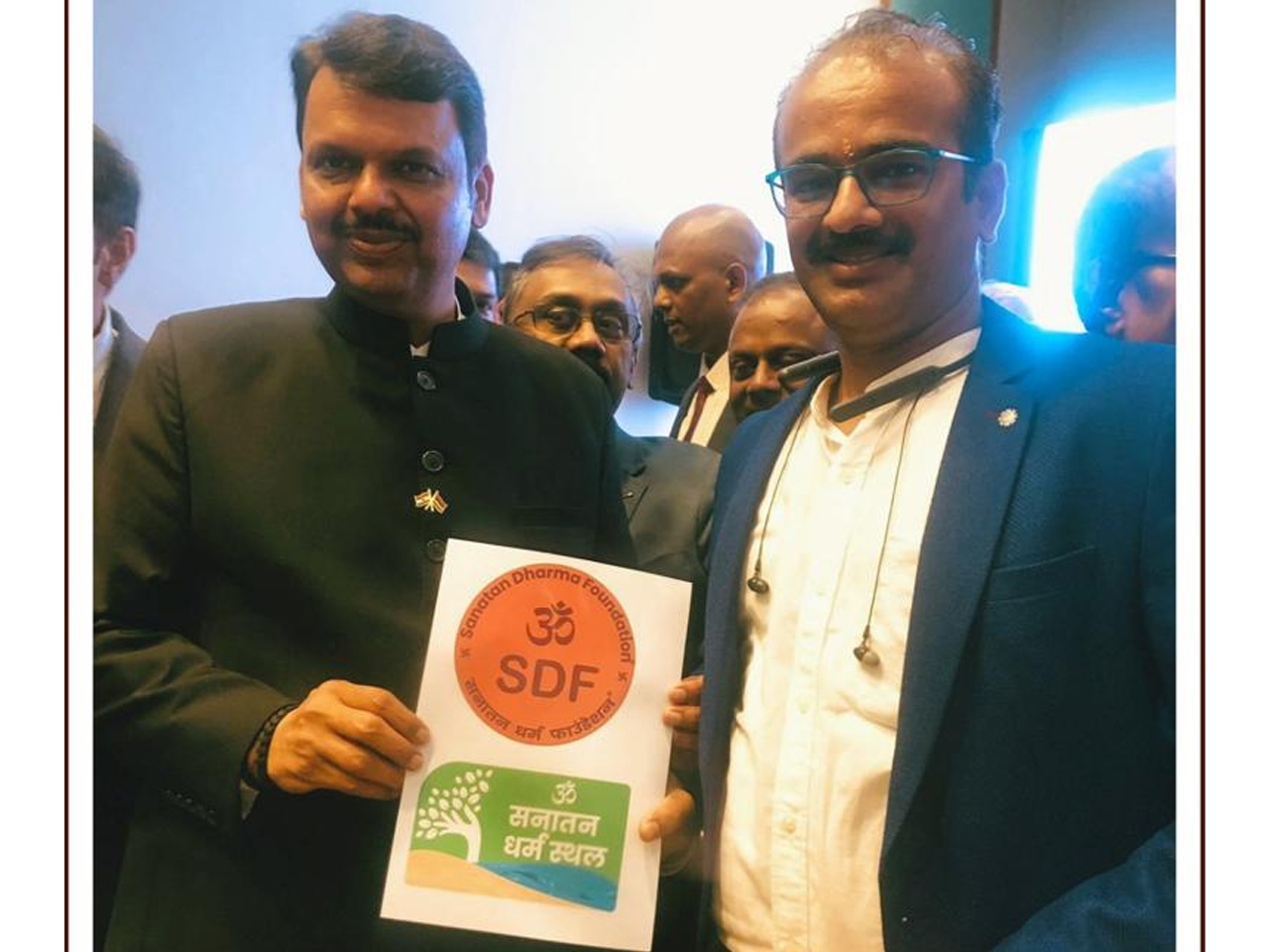 Our Associate Maharishi Mahesh Yogi Foundation’s Dr. Rohit Bartake discussed Sanatan Dharma Sthal project with Hon’ble Deputy CM of Maharashtra Shri Davendra Fadnavis in Mauritius 